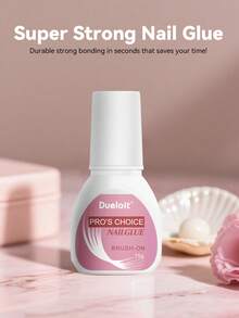 5/3/1 pieza 15g Pegamento de uñas súper fuerte para puntas de uñas, uñas acrílicas y uñas postizas. Pegamento de uñas de cepillo para uñas postizas de larga duración para uñas acrílicas, uñas postizas y puntas de uñas