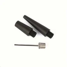 三合一手动气泵充气套件，带针头和喷嘴，手持泵，适用于运动球、游泳圈、充气玩具和气球，适合感恩节、圣诞节、万圣节 - 黑色 - 查看 6