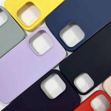 纯浅紫色完美TPU与液态硅胶混合材质手机壳 – 抗黄变，柔软防护，兼容 - 淡紫色 - 查看 6