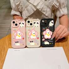 Flower Dog Anti-Scratch And Drop Silicone Phone Case For XR 11 12 13 14 15 16 Plus For PROMAX REDMI 8 12 13 14 A2 A3 9A 10C 12C 13C 14C F3 M3 M4 X3 X6 MI 11 12 LITE NOTE8 9 10 11 12 13 14 4G 5G S BY A03 A04 A04E A05 A05S A10 A11 A12 A13 A14 A15 A20 A23 A32 A34 A35 A50 A51 A52 A54 A55 A71 A72 M34 S20 S21 S22 S23 S24 FE PLUS ULTRA MOTO E13 G04 G14 G22 G30 G34 G53 G54 G84 4G