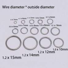 30-200Pcs/Lot 3-25mm Stainless Steel Split Ring Open Single Loops Jump Rings Connectors For DIY Jewelry Making Findings Accessories - Stainless Steel Split Ring - View 2