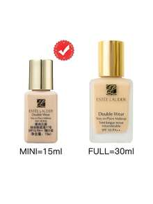 Estée Lauder [Mini Size]  Stay-In-Place Makeup #1W1 Bone / SPF10/PA++ / 24-Hour Wear & 24-Hour True Color & 24-Hour No Cake-Up & Flawless Natural Matte Finish / Medium To Full Coverage, Buildable / Waterproof, Sweatproof, Humidity-Resistant - #1W1 BONE 15ml - View 2