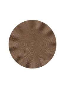 1/4/6/12pcs Bohemian Style Woven Round Placemats, 15 Inch, Solid Color, Kitchen Dining Table Decor Coasters, Non-Slip Pads For Holiday Party, Birthday, Wedding, Dinner, Home Decor, Dorm (Multiple Color Options)