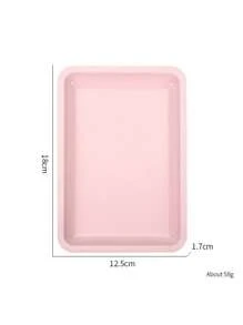 一套不锈钢消毒托盘，包括肾形托盘、方形托盘、心形托盘、椭圆形托盘，耐热美容美甲工具，便携式美甲沙龙消毒托盘 - 粉色 - 查看 12