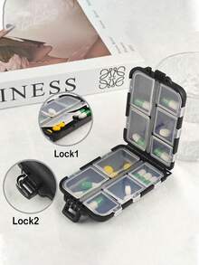 Custom Pill Case,Pill Box Organizer,Medicine Box,Small Daily Pill Container,Weekly Pill Box,Travel Pill Case,Compact And Portable Pill Box - Multicolor - View 4