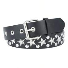 1pc Women's Rivet Spiked Punk/Goth Rock Style Casual Hip Hop Jeans Belt Summer, School