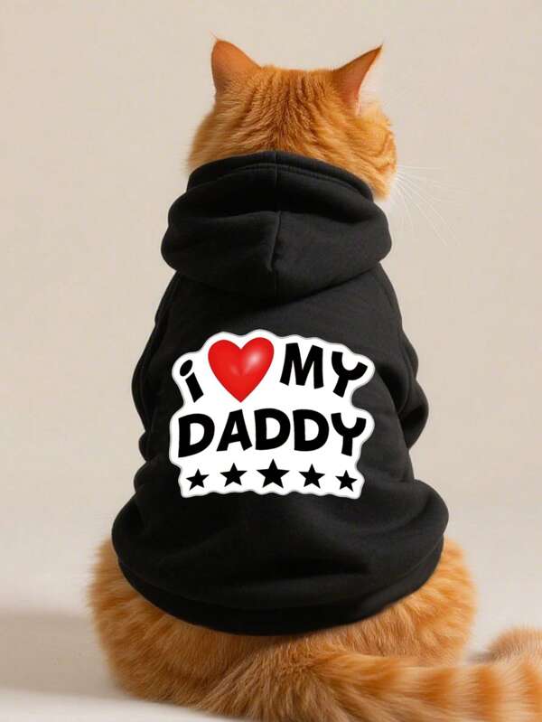 1pc Pet Sweatshirt, Warm For Winter, Suitable For Teddy, Poodle, Small Dogs & Puppies, Casual Sweatshirt, Kitten Clothes, Anti-Shedding, Autumn/Winter