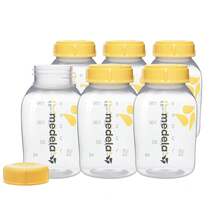 Breast Milk Collection And Storage Bottles With Solid Lids - 6pk/5oz-150mL Breastmilk Container, Compatible With Medela Breast Pumps And Made Without BPA