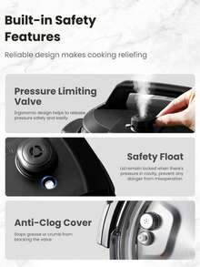 COMFEE' 16 In 1 Electric Pressure Cooker Instant Multi Cooker Olla De Presion Non-Stick Pot Yogurt Maker Rice Cooker Slow Cooker Sauté Steamer 8 Quarts Stainless Steel - 查看 5