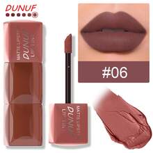 DUNUF 1pcs Matte Velvet Lip Gloss , Easy To Color, Lip Gloss, Waterproof, Sweat-Proof, Non-Stick To Cup, Non-Fading, Long-Lasting, Exquisite, Suitable For Gifts, Festival Makeup, And Performance Makeup - 彩色 - 查看 15