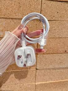 Set de 3 protectores de cable de datos y cargador con diseño floral, adecuado para cargador rápido de 20W de Apple Reino Unido, accesorios de protección para cargador y cable para teléfono