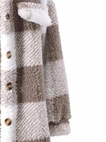 Vihyde 3 pezzi Set di giacca in pile a quadri, blusa con fiocco e pantaloni a zampa per ragazze, autunno/inverno