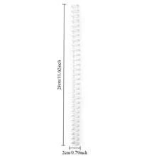 5/10/12pcs A4 Loose-Leaf Document Binding Ring 30-Hole Loose-Leaf Binder Plastic Apron B5 Handbook Loose-Leaf Book Coil Ring Is Detachable, 10/12Color-Mixed Random