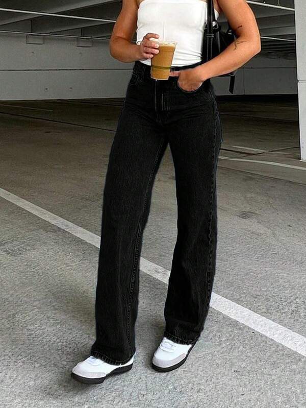 All-Match Slim Straight Leg Jeans