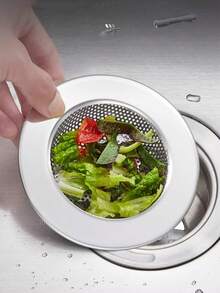 Sitko do zlewu 1/2 szt., filtr do zlewu kuchennego, filtr odpływowy, sitko do zlewu ze stali nierdzewnej, akcesoria do zlewu kuchennego, środek zapobiegający zatykaniu odpływu - Wielokolorowe - Zobacz 3