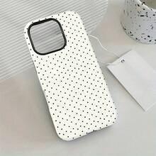 Fashionable Polka Dot Pattern Phone Case Compatible With IPhone17 Pro Max, IPhone16 Pro Max, IPhone15 Pro, 15 Plus, IPhone14 Plus, IPhone13 Pro, IPhone12, IPhone11 Shock-Absorbing Durable Soft-Edge Back Cover With Full-Cover Glossy Protective Case Perfect For Daily Use The Ideal Birthday Or Valentine's Day Gift For Friends And Family - FL2IN1 波爾卡圓點 - 查看 6