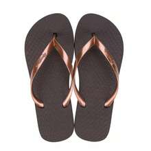 Chinelo Sandalia Ipanema Fine Marrom Com Tira Cobre