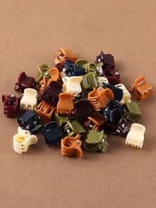 Bộ 50 kẹp tóc nhỏ nhiều màu, kẹp tóc mái hình bướm dễ thương, phụ kiện tóc màu ngẫu nhiên cho nữ kẹp tóc vuốt tóc mùa thu đông cho trang phục đi nghỉ cho nữ - Nhiều màu - Xem 3