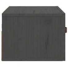 Comodino dA, Parete Larryhot Grigio 40x29,5x22 cm, bello e pratico, ideale per riporre oggetti e decorare la casa - Grigio - Visualizzare 7