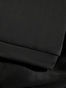 Conjunto de sudadera y pantalón de chándal con estampado de dibujos animados para niños pequeños - Negro - Ver 5