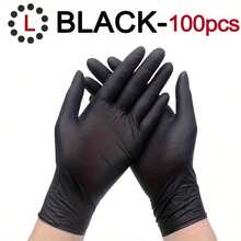 50/100 chiếc găng tay nitrile đen, găng tay đa năng bền chắc dùng để vệ sinh nhà cửa, thích hợp cho trang trí phòng ngày Valentine, đám cưới, trang trí nhà cửa, nhà bếp, đồ nội thất phòng ngủ, vệ sinh phòng tắm, làm móng tay, chăm sóc thú cưng, chăm sóc sắc đẹp, nhuộm tóc, trang trí trung tâm tiệc người lớn, đồ dùng đám cưới, trang trí tiệc và sắp xếp ngăn kéo. - màu đen - Xem 13