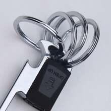 Mtverver Metall Schlüsselanhänger Auto Schlüsselanhänger Halter Clip mit 4 abnehmbaren Schlüsselringen Flaschenöffner Schlüsselanhänger