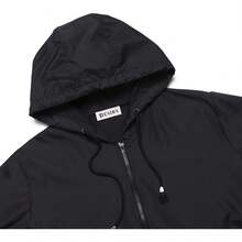 PESION Women's Waterproof Raincoat Lightweight Rain Jacket Hooded Windbreaker With Pocket For Outdoor - Màu hồng có lót - Xem 10