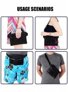 PVC Waterproof Waist Bag Beach Bag, Large Capacity Waterproof Phone Bag, Summer Outdoor Sports Waterproof Bag, Triple Seal Waterproof Waist Bag Crossbody Bag Waterproof Pouch, Outdoor Sports Beach Phone Protective Bag, Universal Touch Screen Swimming Diving Protective Case, Back To School Season, Waterproof Bag, Sports Bag