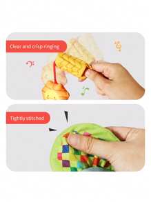 Quderbel Jouets pour bébés, doudou bébé peluche hochet carillon, décoration suspendue pour poussette, lit bébé, chambre d'enfant, siège auto, convient aux bébés garçons et filles de 0 à 3 ans