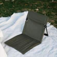 1 pieza Silla plegable con soporte lumbar para exteriores, silla para exteriores, silla de camping con cojín todo en uno para el asiento, silla plegable ultraligera y portátil - Aleación de aluminio resistente, cómoda para camping, playa y viajes por carretera - Fácil de transportar, ideal para aventuras al aire libre - Multicolor - Ver 13