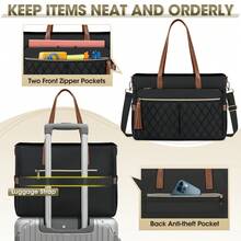 NEWHEY Laptop Bag For Women 15.6Inch Teacher Tote Bag Work Bags For Women Nurse Bag Professional Laptop Tote Computer Messenger Laptop Briefcase Large Handbag For Office College Nursing - Multicolor - View 7