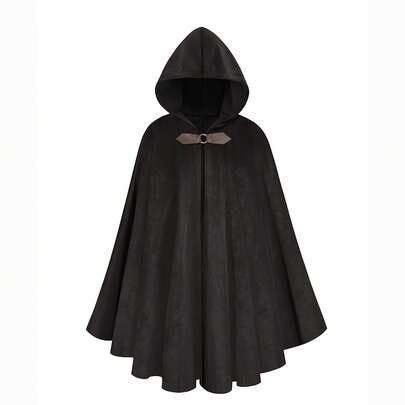 Men's Hooded Cloak Costume, Pirate Robe Suitable For Easter Holiday Party Outerwear ,Halloween Costume, Party Dress