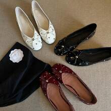 Women Ballet Shoes - Black - View 1