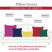 1pc Soft Velvet Decorative Square Throw Pillow Cover, Suitable For Sofa, Bed And Car, 18x18 Inch, White (pillow Core Not Included) - White - View 4