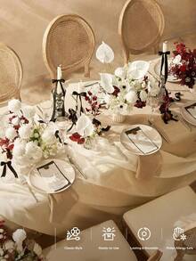 Artificial Dahlia Flowers 25pcs/50/75pcs/100pcs Real Looking Ivory Foam Fake Roses With Stems For DIY Wedding Bouquets White Bridal Shower Centerpieces Floral Arrangements Party Tables Home Decoration - 白色 - 查看 4