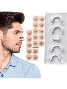 60 pièces, bandes magnétiques anti-ronflement pour le nez, réutilisables, hypoallergéniques, aide au sommeil | Ajustement confortable, respiration facile la nuit, cadeau parfait pour les ronfleurs et leurs partenaires, solution pour réduire les ronflements - Multicolore - Voir 2