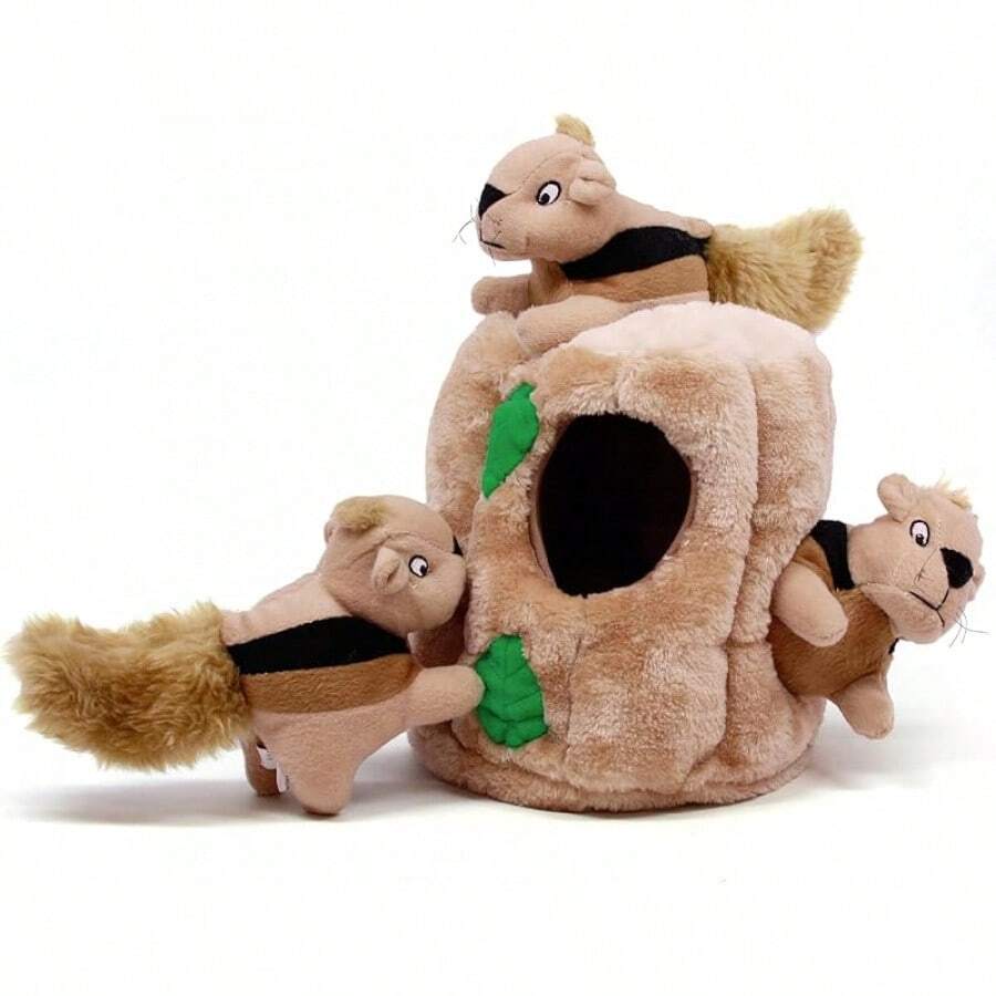 Outward Hound Hide A Squirrel Plush Dog Toy Puzzle, XL - sóc - Xem 1