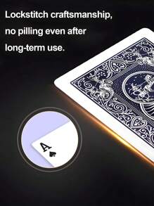 1/2/5张防水标准扑克牌套装，适用于万圣节、圣诞节、生日、节日游戏，采用抗弯折纸质材料，适合派对、娱乐和纸牌游戏、户外休闲、节日礼物、扑克牌、派对游戏、恶作剧、情人节礼物（背面图案随机） - 彩色 - 查看 7