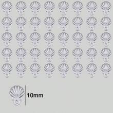 39/59pcs Stainless Steel Assorted Embossed Patterns, Leaf Embossed, Shell Embossed - Suitable For Jewelry Making, Handmade DIY Pendants, Necklaces, Bracelets, Earrings, Jewelry Accessories
