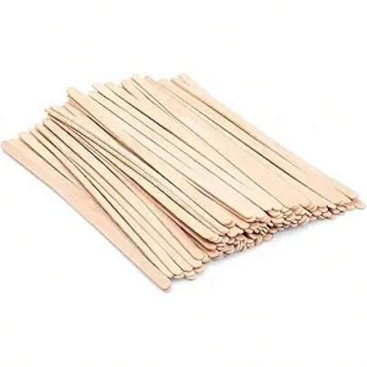 Wooden Coffee Stirrers - Coffee Stir Sticks 7.5 Inch, 100pcs Disposable Birch Wood Coffee/Beverage Stirrers, Swizzle Drink Sticks, Coffee Bar Accessories