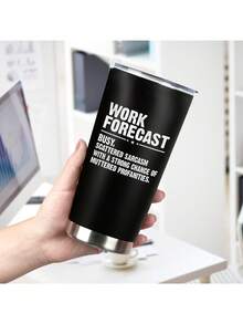 Work Forecast Coworker Gifts For Women Men - 20 Oz Insulated Tumbler Mug, Funny Best Friend Present For Work Bestie Boss Friends, Gift For Boss Employer Colleague - Work Forecast - View 4