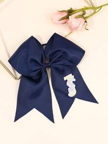 1 件纯色 26 字母蝴蝶结发带、休闲罗缎丝带蝴蝶结发带、返校发饰、学校运动发饰、女士时尚发饰、马尾辫夹、发圈、发胶、发带、发绳、发饰、头饰 - 彩色 - 查看 25