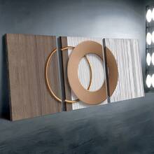 三联帆布墙画海报，可直接悬挂，现代抽象简约风格，家居装饰，墙面艺术，房间装饰，高清印刷，节日礼物，客厅，卧室，餐厅，办公室装饰 - 彩色 - 查看 8