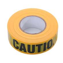 1pc Caution Tape PE Non-Adhesive Warning Tape CAUTION Decorative Barrier Tape Traffic Floor Guardrail Isolation Warning Bright Yellow With Bold Black For Best Readability Maximum Visibility Designed For Danger/Hazardous Areas - Multicolor - View 9
