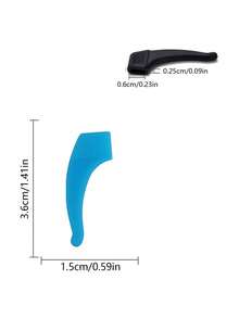 10个防滑眼镜耳钩，柔软灵活的眼镜腿夹，时尚眼镜和老花镜配件，防脱落 - 彩色 - 查看 7