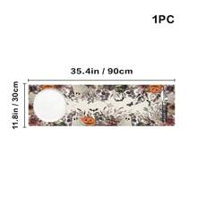 1/25pcs Halloween Ghost & Pumpkin Theme Table Flags, Kitchen Dining Table Decor, Fun Holiday Indoor Outdoor Home Decoration Party Supplies, Thanksgiving Party Favors, Holiday Gifts, Room Decor, Tabletop Decorations
