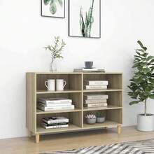 Larryhot Aparador Roble Sonoma 103,5x35x70 cm Madera de Ingeniería, Hermoso y Práctico, Ideal para Almacenaje y Decoración del Hogar - Marrón - Ver 1