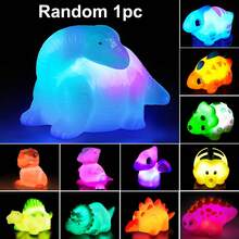 No Hole Bath Toys, Light Up Dinosaur Set, Bathtub Floating Water Toys, Great Gifts For Bathroom Water Tub Games Pool Party - Multicolor - View 9