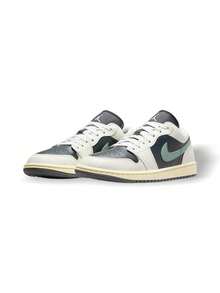 Air Jordan 1 Low 男士运动鞋，优质皮革，缓震舒适，经久耐穿，抓地力强，DC0774-001 - 無菸煤/玉煙/帆白/傳奇沙 - 查看 2