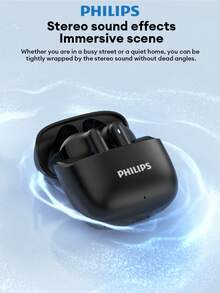 PHILIPS TAT1020 Sports & Business High-End Bluetooth Earphones, Semi-In-Ear, Bluetooth 6.0, Long Battery Life, High-Quality Audio, Low Latency, Gaming, Music, AI Voice Call, Noise Cancellation, Wireless Earbuds For Smartphones & Computers - Nhiều màu - Xem 5